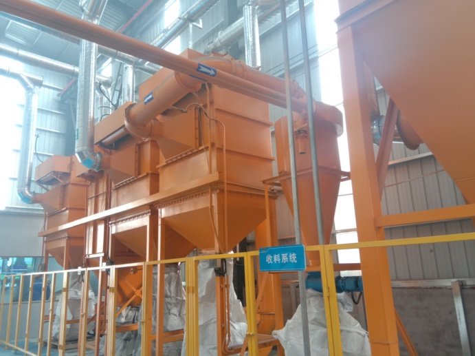 Material collection system for lithium battery recycling